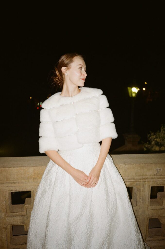 Bride on her wedding day in Prague