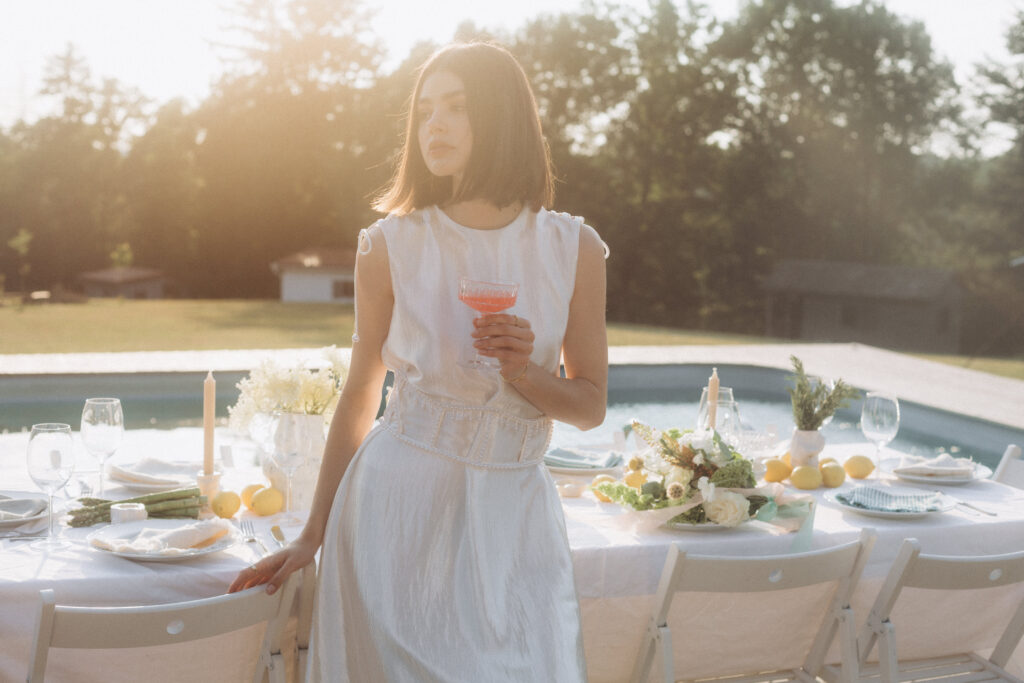 Dreamy bridal portrait in Tuscany captured by artistic wedding photographer lucie.muse.