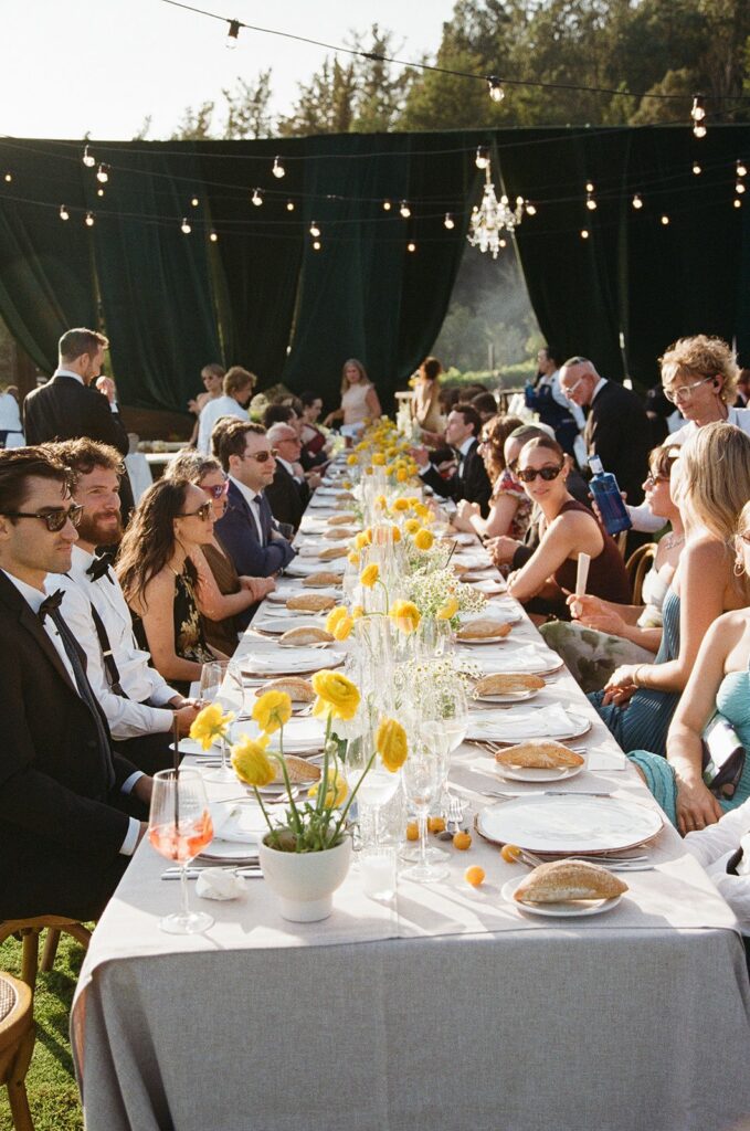 wedding reception captured on film by 35 mm photographer in San Sebastian, Spain